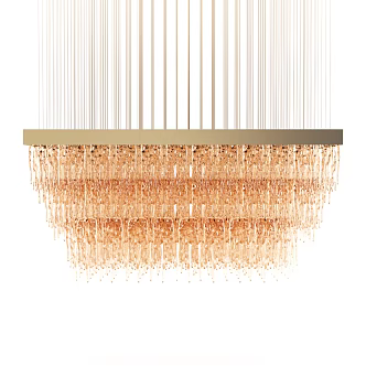 Light Luxury Crystal Chandelier 3d model