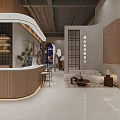Elegant Modern Wooden Clothing Store Interior With Tidy Garment Displays And Bright Comfortable Shopping Environment