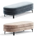 Modern Ottoman Collection With Various Colors And Round Oval Shapes For Home Decor