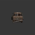 Old Rusted Turquoise Van Exterior With Classic Design And Weathered Look