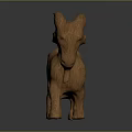 Wooden Goat Shaped Decorative Furniture Figurine for Home Decoration