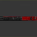 Red And Black Desert Eagle Pistol With .50 AE Caliber And Distinctive Design