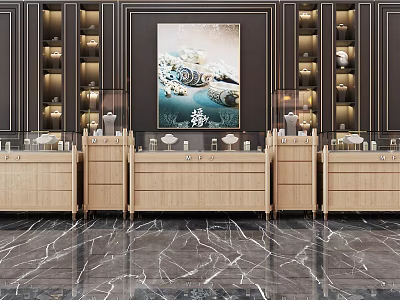 Modern Jewelry Cabinet Jewelry Display Cabinet 3d model