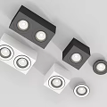 Modern Black And White Downlights Spotlights With Sleek Design Various Shapes