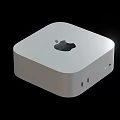 Apple Mac Mini Compact Desktop Computer With White Design Logo And Multiple Ports