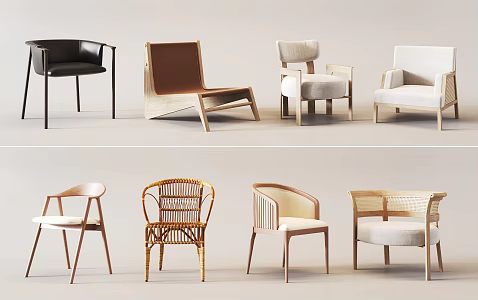 Chair Dining Chair Single Chair 3d model