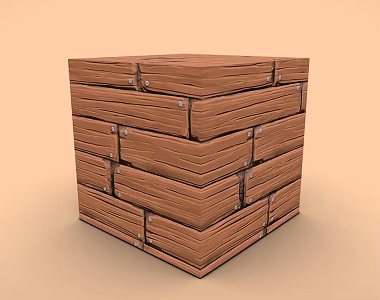 Wooden case wood floor hand-painted floor hand-painted wood floor 3d model