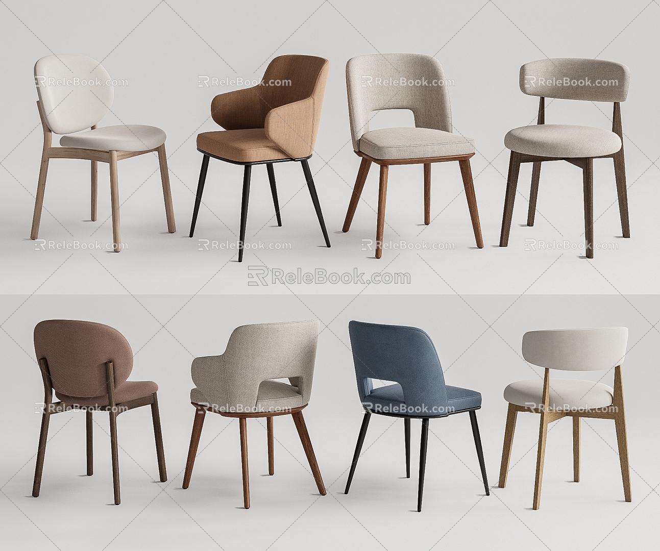 Dining Chair Single Chair Leisure Chair model