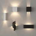 Modern minimalist wall lamp square box wall lamp wall lamp aisle lamp corridor lamp 3d model