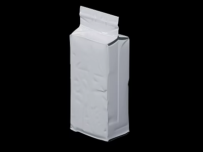 White Stand Up Food Packaging Pouch For Dry Food Storage Solution 3d model