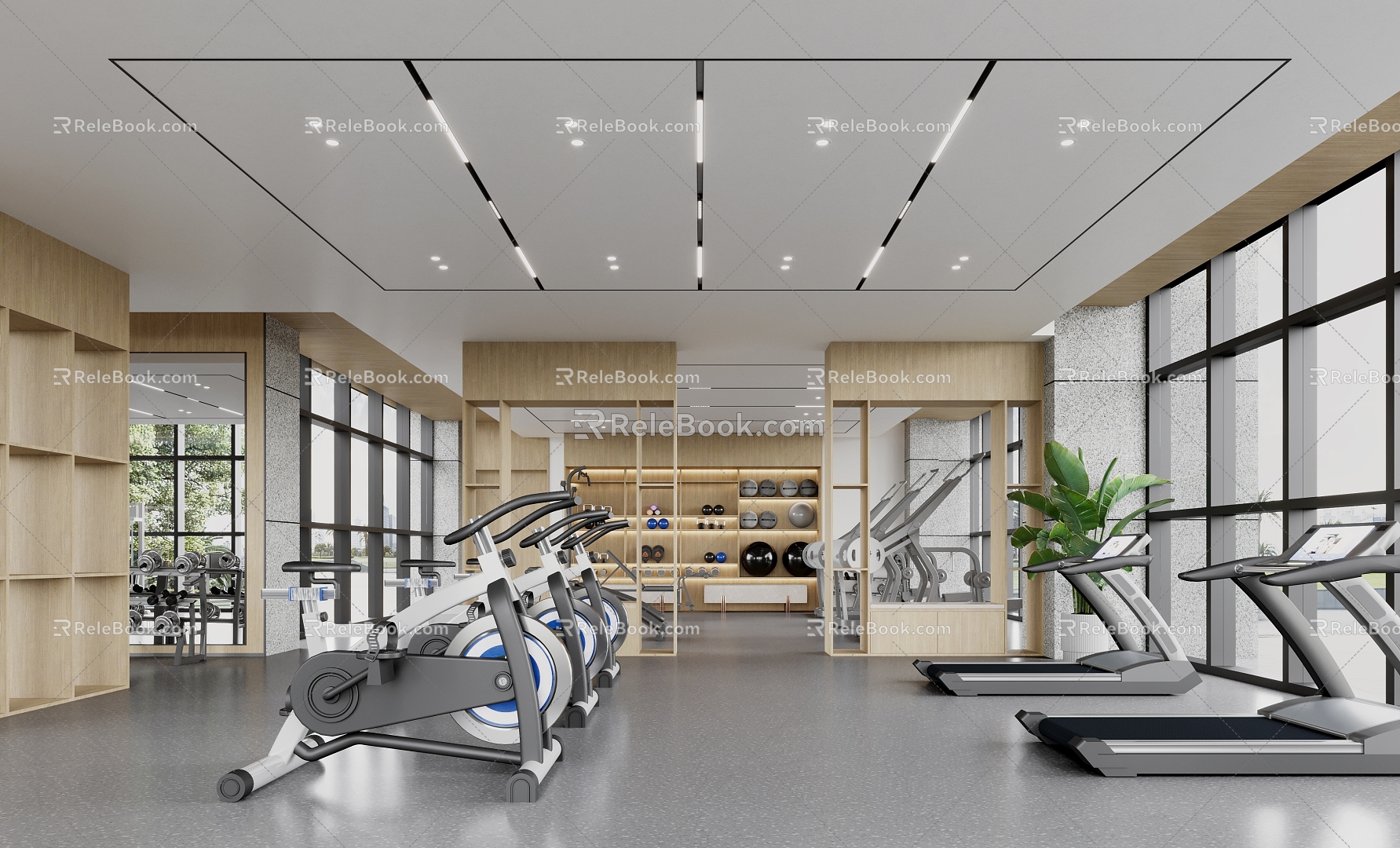 Modern Gym 3d model