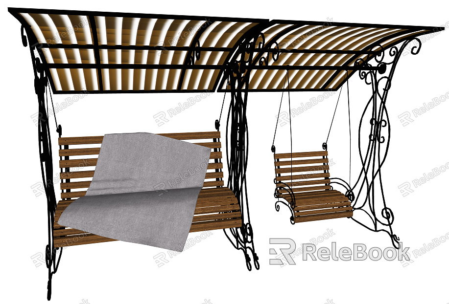 European-style swing outdoor swing combination model