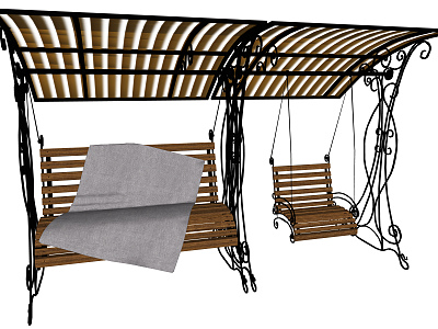 European-style swing outdoor swing combination model