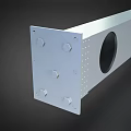 Metal Mounting Strip With Multiple Circular Holes For Industrial Applications
