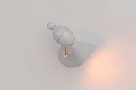 Modeling lamp bird modeling 3d model