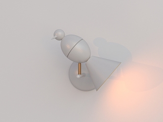 Modeling lamp bird modeling 3d model