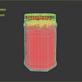 Jar Bottle Jar Container Realistic 3d model