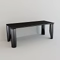 Modern Minimalist Black Dining Table With Unique Legs And White Walls Light Floor