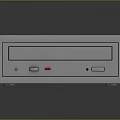 Gray External Optical Drive Electronic Device With Front Panel Buttons And Indicator Light