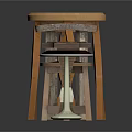 Various Designed Small Side Tables With Wooden Metal Bases And Colored Tops