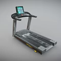 Modern Sports Equipment Treadmill with Digital Display and Black Frame Running Belt