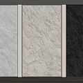 Textured Background Wall With Three Color Variations Divided By White Frames For Interior Design 3d model