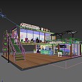 Container Coffee Shop Container Market 3d model