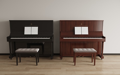 Modern Piano 3d model