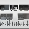 Stainless Steel Kitchen Sinks Featuring Single Double Bowl Designs And Faucet Accessories