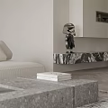 Modern Living Room Interior With Light Gray Sofa Coffee Table Vase And Decorative Berries