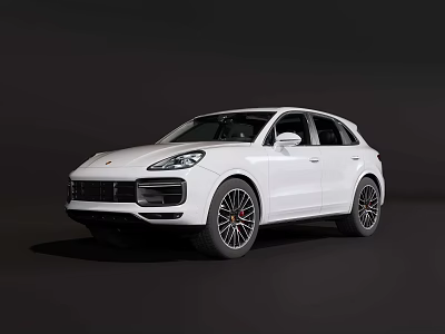 White Modern SUV With Sleek Exterior Design And Black Alloy Wheels 3d model