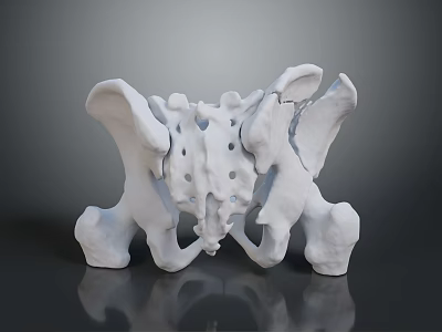 Anatomical Pelvic Bone Model Medical Device for Medical Education and 3d model