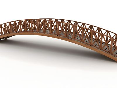 Modern Bridge Wooden Bridge model