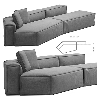 Modern Multiplayer Sofa 3d model