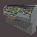 console terminal console machine room operation center control center 3d model
