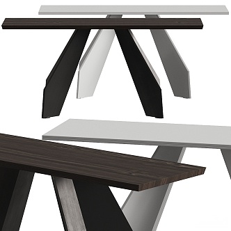 Modern dining table 3d model