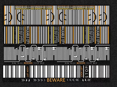 Road Facilities With Beware Signs Speed Limit Markings And Warning Indicators 3d model