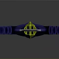 Fantasy Sword Design With Silver Blade Blue Hilt Guard And Decorative Handle
