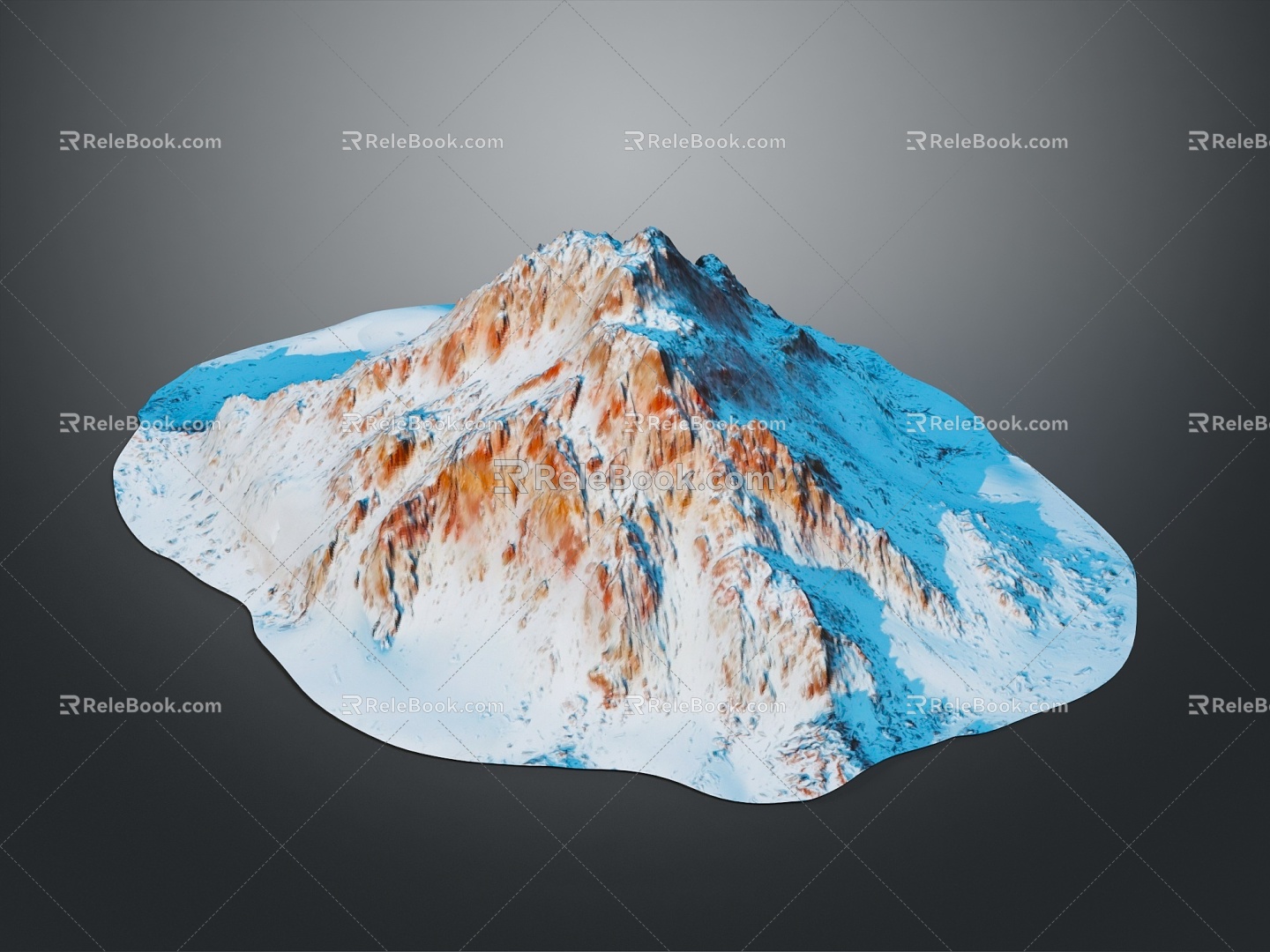 Geography, topography, mountain shape, ridge, ridge, valley, mountain range, canyon, geomorphology, mountain peak, mountain body 3d model