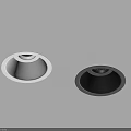 Downlights and Spotlights Modern Sleek Design with White Black Finish for Interior Lighting