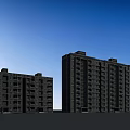 Modern Red And White Exterior Residential Buildings With Multiple Floors Balconies And Large Windows