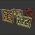 Wooden Furniture Collection With Carved Lattice Patterns And Various Styles