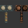 Industrial Mechanical Devices With White Copper Cylindrical Tanks And Pipes