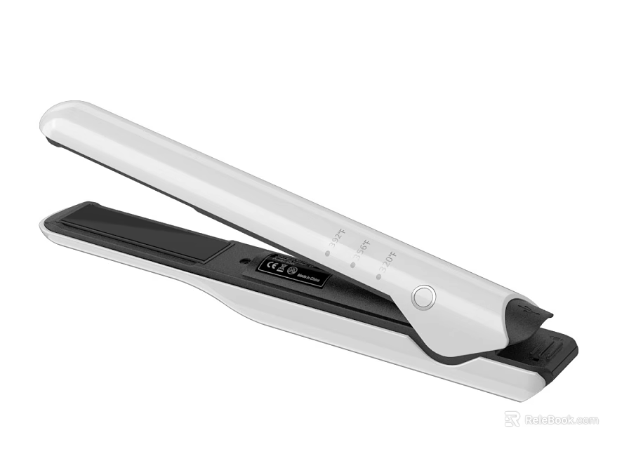 Professional Hair Straightener With Digital Display Control Buttons And Modern Design 3d model 
