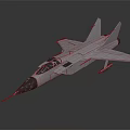 Sleek White Gray Fighter Jet 3D Model With Aerodynamic Design Details 3d model