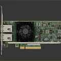 High Quality Graphics Card Featuring Green Circuit Board Cooling Fan USB Ports and Electronic Components