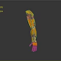 Yellow Industrial Mechanical Arm Equipment With Multiple Joints And Gripper Claw