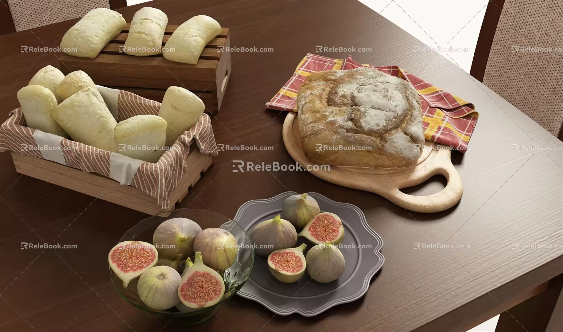 Modern Food 3d model