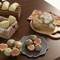 Modern Food 3d model