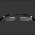 Stylish Rimless Eyeglasses Featuring Metal Frame And Black Temples Modern Design